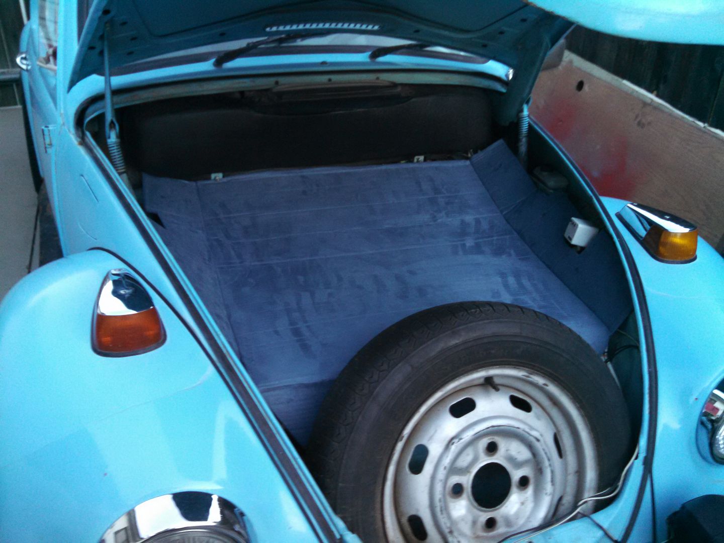 Beetle Late Modelsuper 1968 Up View Topic Hardboard Trunk Liner 0095